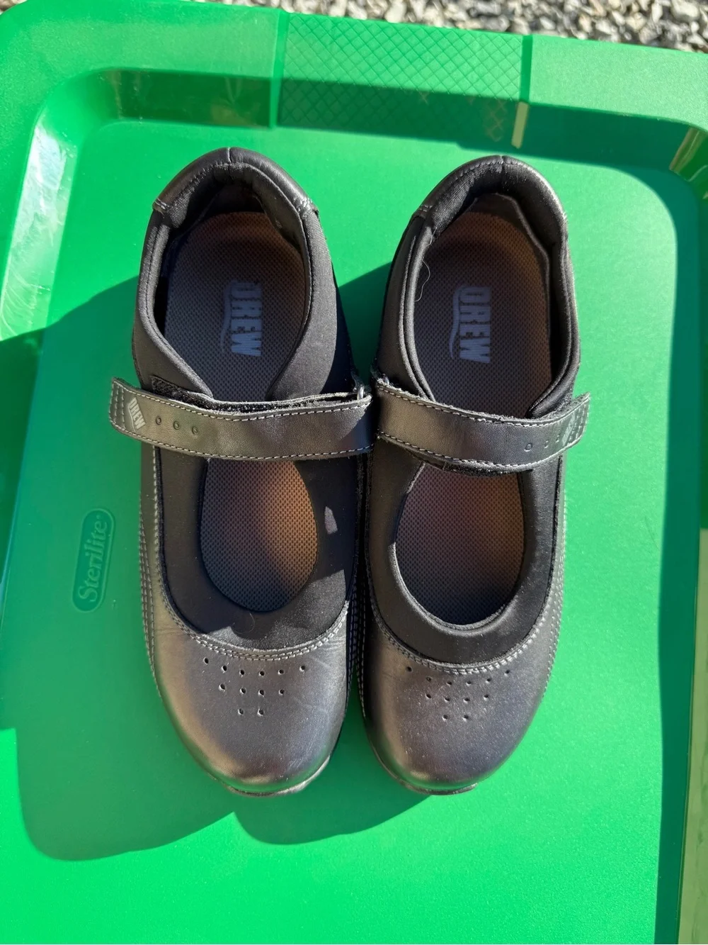DREW Black Mary Jane Comfort Flats women’s size 7.5 Black Work Shoes